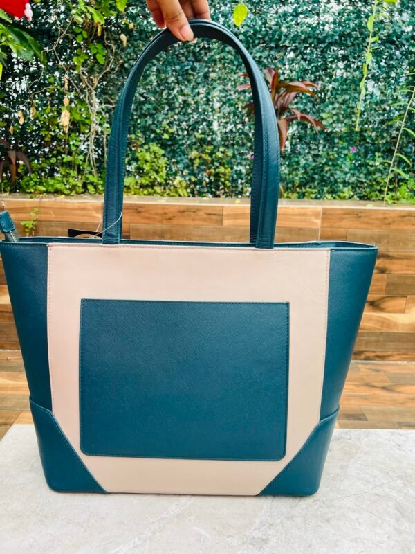 Hummingbird Grace Hand-Painted Leather Tote - Image 4