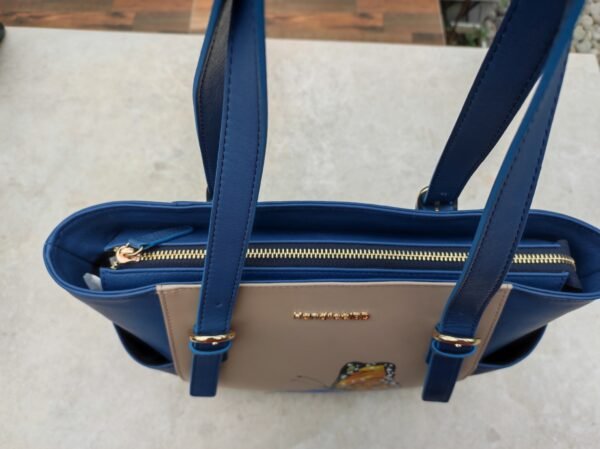 Butterfly Blossom Hand-Painted Leather Tote - Image 3