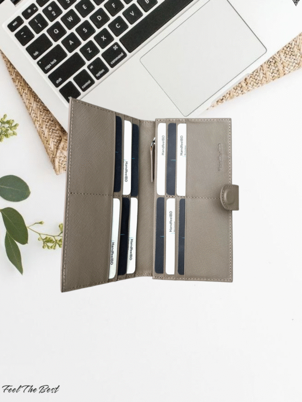 Genuine Leather Long Wallet – Elegant, Durable & Functional - Image 2