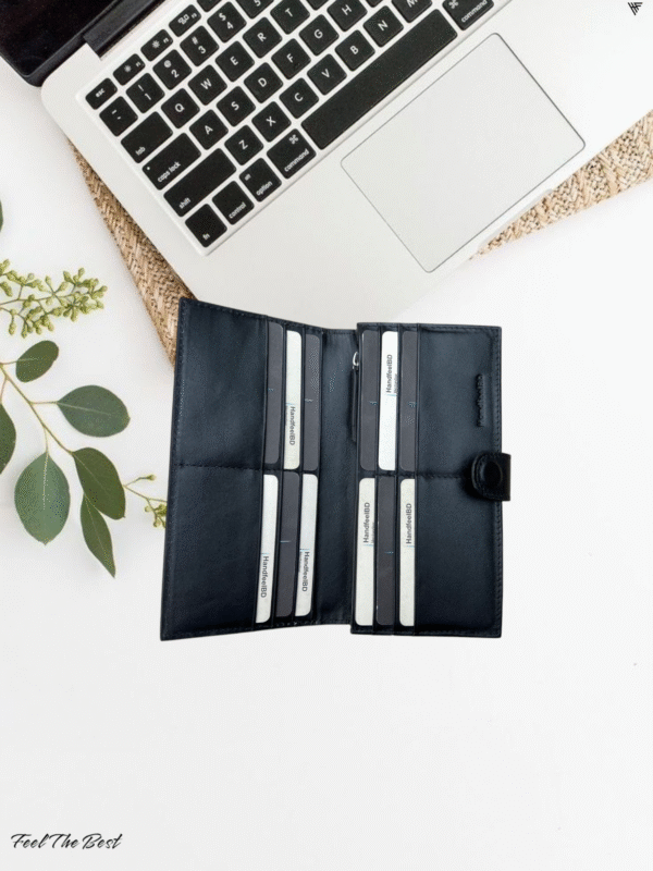 Genuine Leather Long Wallet – Elegant, Durable & Functional - Image 3
