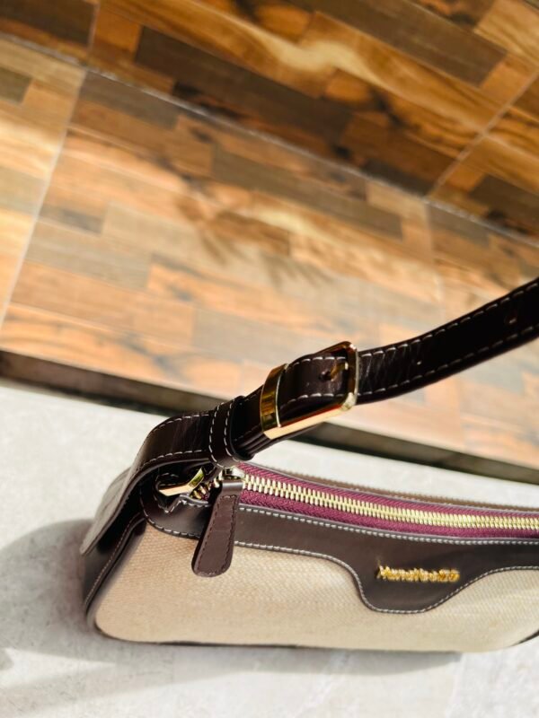 Elegant Leather & Jute Ladies Sling Bag – Bold, Earthy & Stylish - Image 2