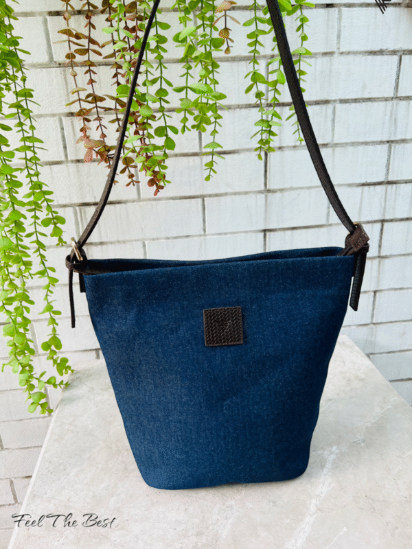 Denim & Leather Tote Bag – Durable, Spacious & Stylish